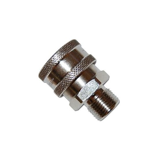 ENCHUFE RAPIDO A BOLAS PARTE B 3/8" M LATON NICKELADO